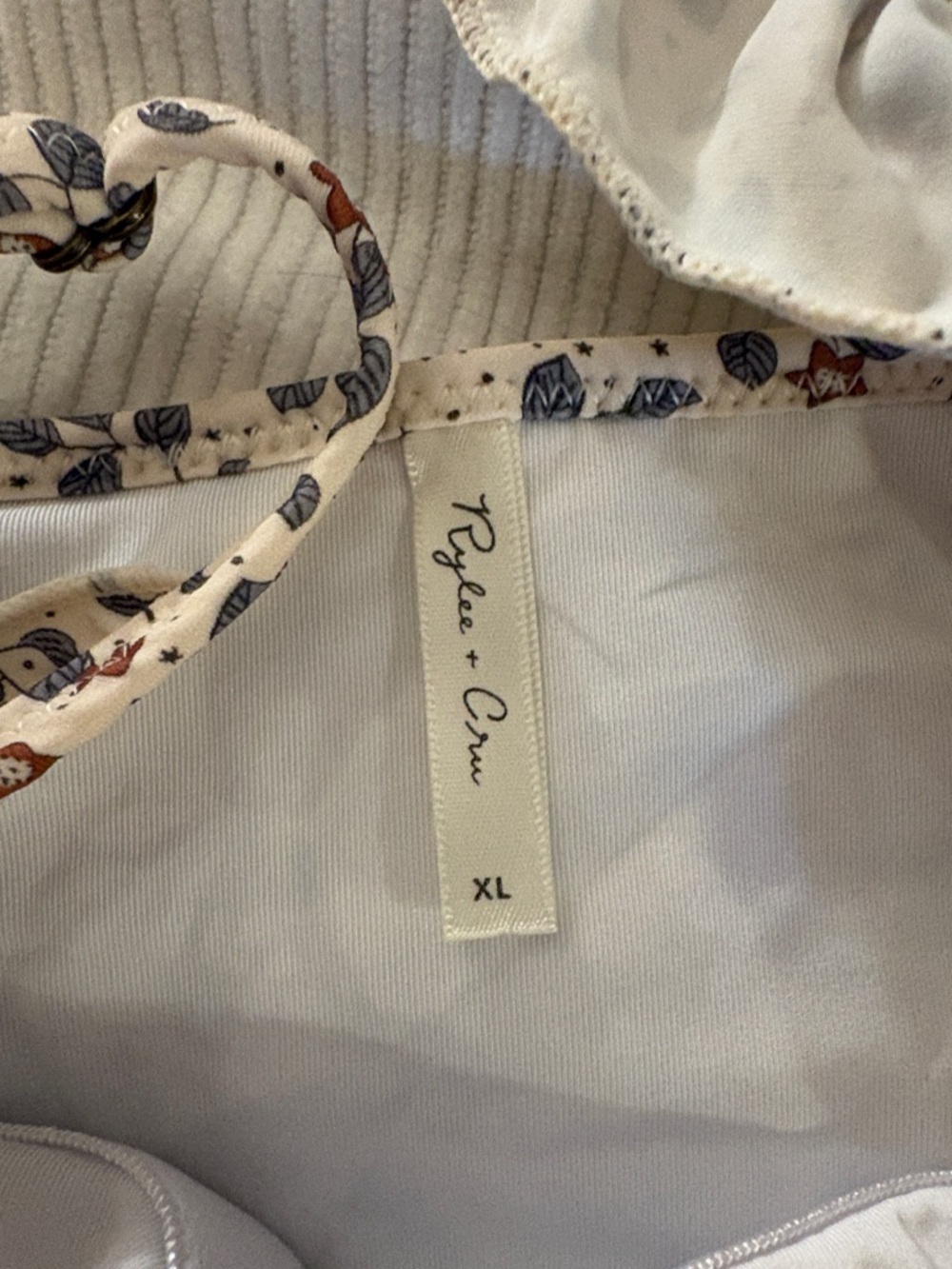 Rylee + Cru Cream Floral One-Piece Swimsuit - Picture 2 of 4